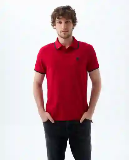 Camiseta Hombre Rojo Talla L 800G001_ROJ191758 Americanino