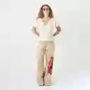 Camiseta Cuello V Manga Corta Blanco Talla S 723992