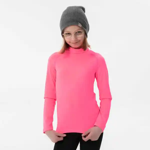 Wedze Camiseta Térmica Para Esquí Niños Rosado Talla 8A bl500