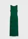 Vestido Steamy Verde Talla M Mujer Mango