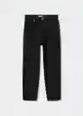 Pantalón Jean Mom 2000 Tejano Negro Talla 42 Mujer Mango