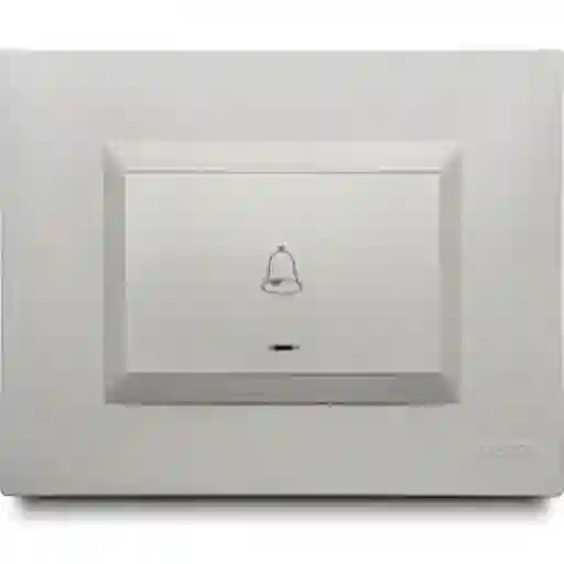 Veto Pulsador Timbre Simple Blanco Plura