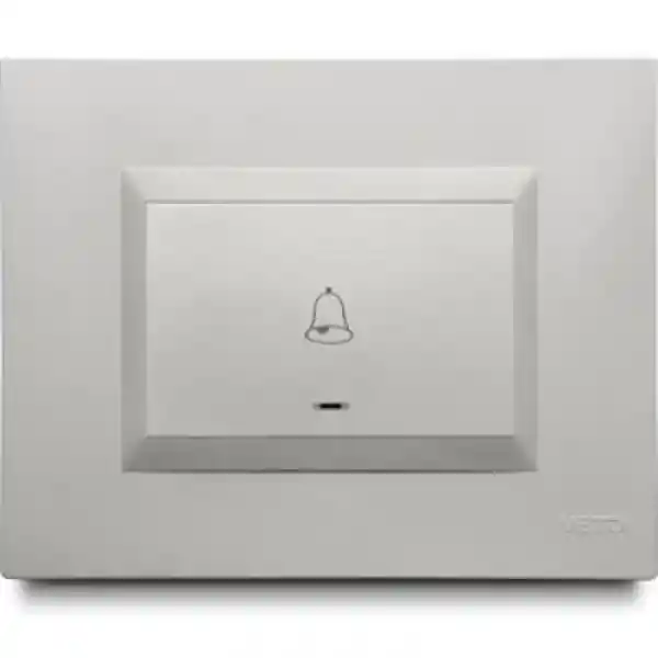 Veto Pulsador Timbre Simple Blanco Plura