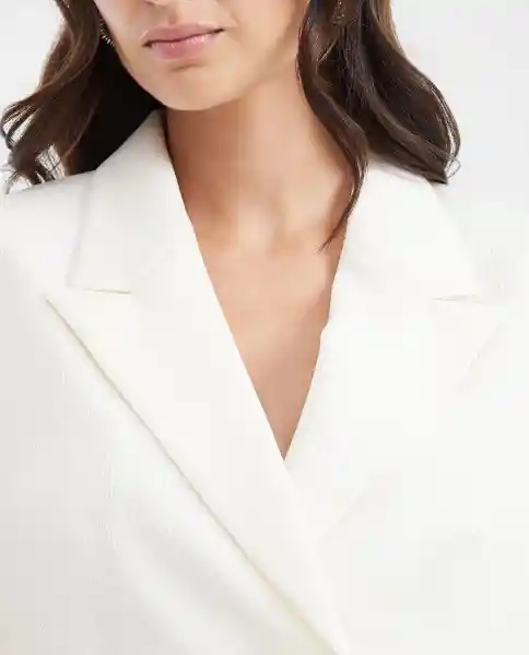 Blazer Texture Crudo Marfil Claro Talla S Chevignon
