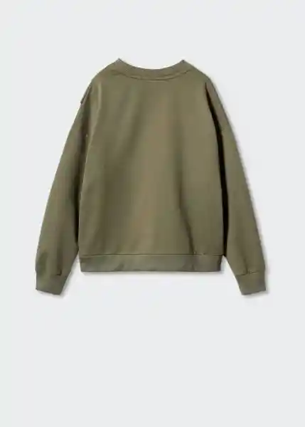 Sudadera Frill Khaki Talla 08 Niñas Mango