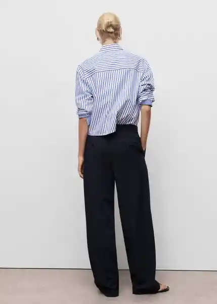 Pantalón Clare1 Navy Talla 36 Mujer Mango