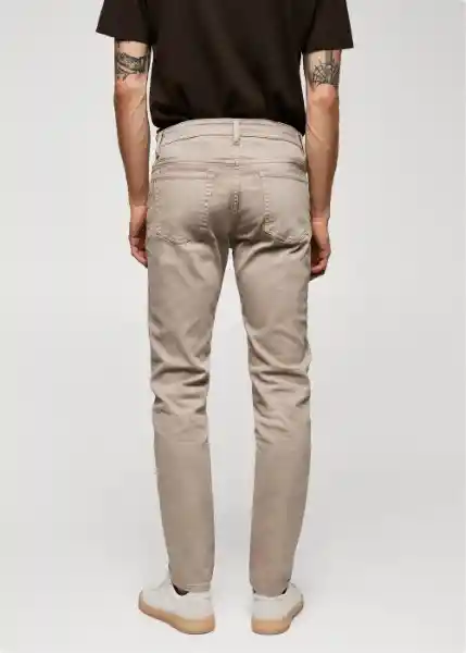 Jean Jan Beige Talla 42 Hombre Mango