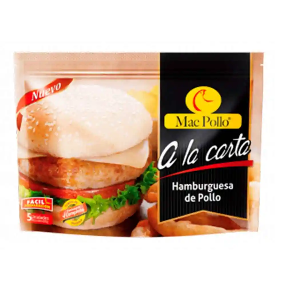 Mac Pollo Hamburguesa X 5