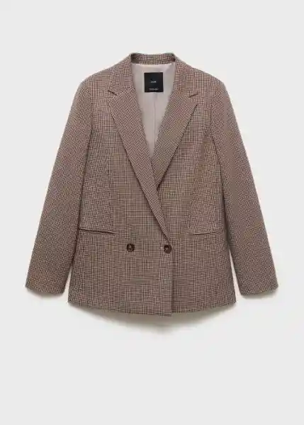 Blazer Americana Charlott Burdeos Talla M Mujer Mango