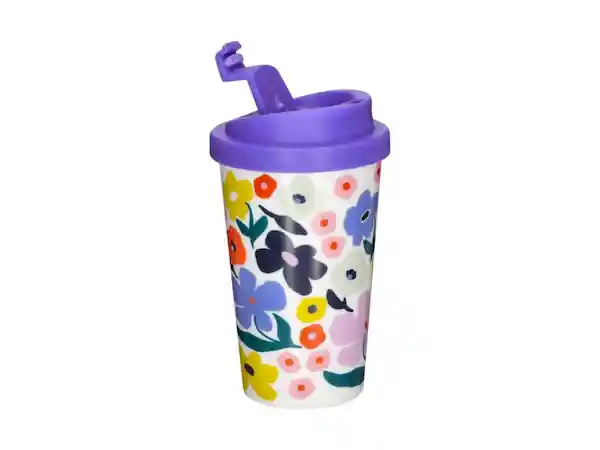 Vaso Térmico Print Plástico Morado Casaideas