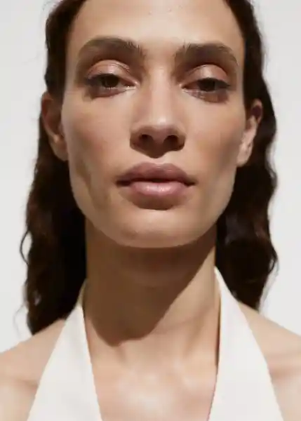 Chaleco Lilo Crudo Talla M Mujer Mango