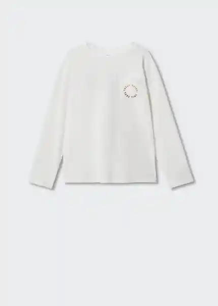 Camiseta Regrets Offwhite Talla 06 Niños Mango