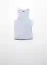 Top Boni Celeste Talla XS Mujer Mango
