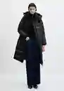 Abrigo Anorak Winter Negro Talla XL Mujer Mango