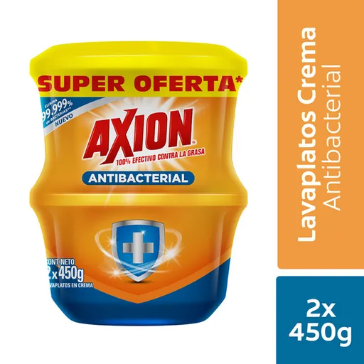 Axion  Lavaplatos En Cremaantibacterial 2Und X450G