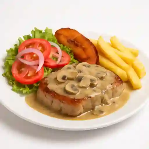 Lomo Champiñones