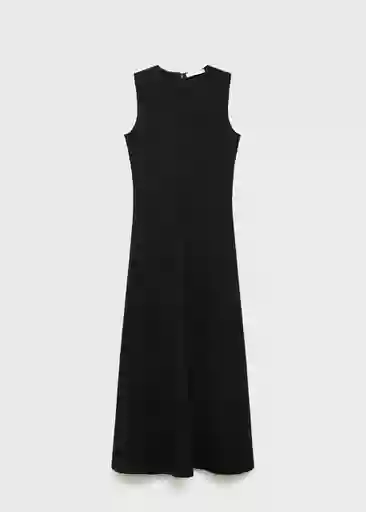 Vestido Letizia Negro Talla L Mujer Mango