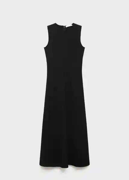 Vestido Letizia Negro Talla L Mujer Mango