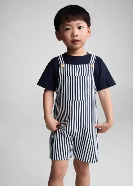 Enterizo Mono Biarritz Navy Talla 72 Niños Mango