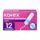 Tampones Digitales Kotex Medio 12 Und