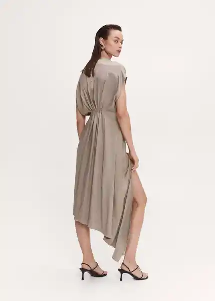 Vestido Madrid Piedra Talla L Mujer Mango