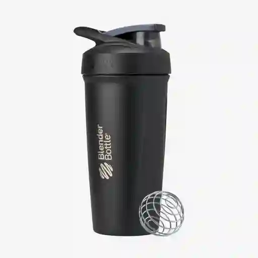 Blender Bottle Botella Shaker de Acero Flip Negro 24 Oz