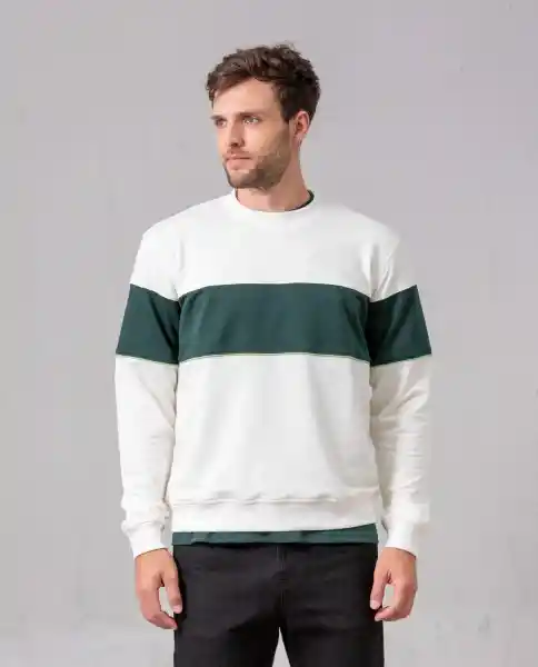 Buzo Hombre Crudo Marfil Claro Talla S 37214 Rifle