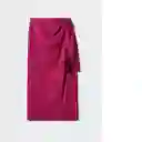 Falda Rustik-A Fucsia Talla XL Mujer Mango