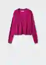 Cárdigan Crayon Fucsia Talla XL Mujer Mango