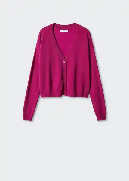 Cárdigan Crayon Fucsia Talla XL Mujer Mango