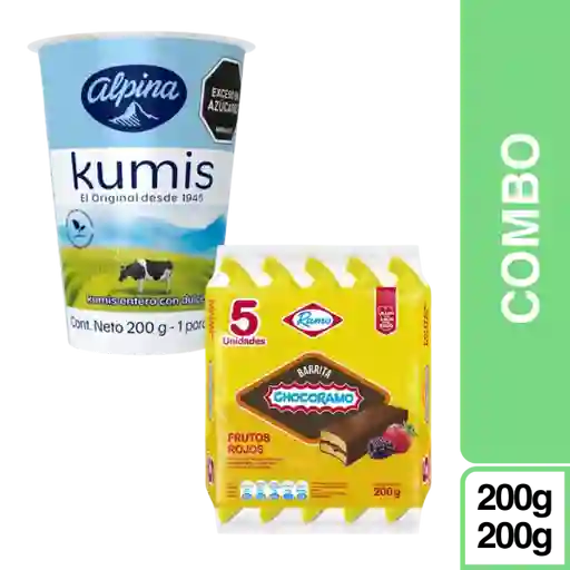 Combos Plus One: Kumis Vaso + Chocorramo