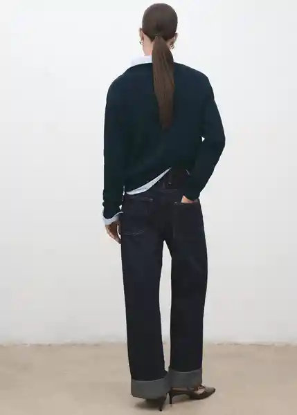 Jersey Monkey Navy Talla S Mujer Mango