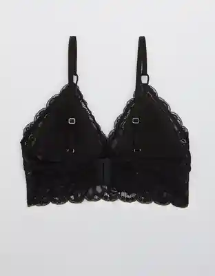 American Eagle Bralette Rosie Triangle Pads Negro Real L 3171