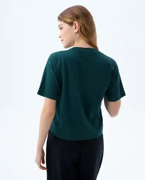 Camiseta Mujer Verde Talla M 609F002 Americanino