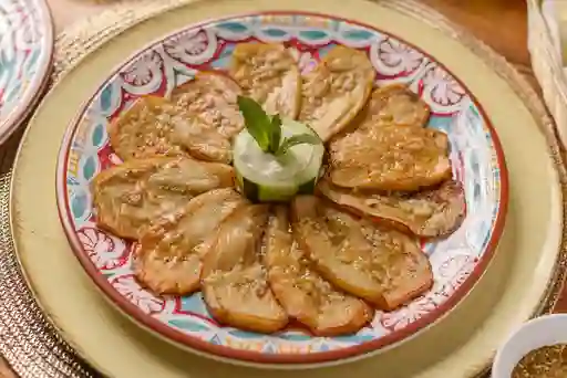 Berenjenas en vinagreta de ajo