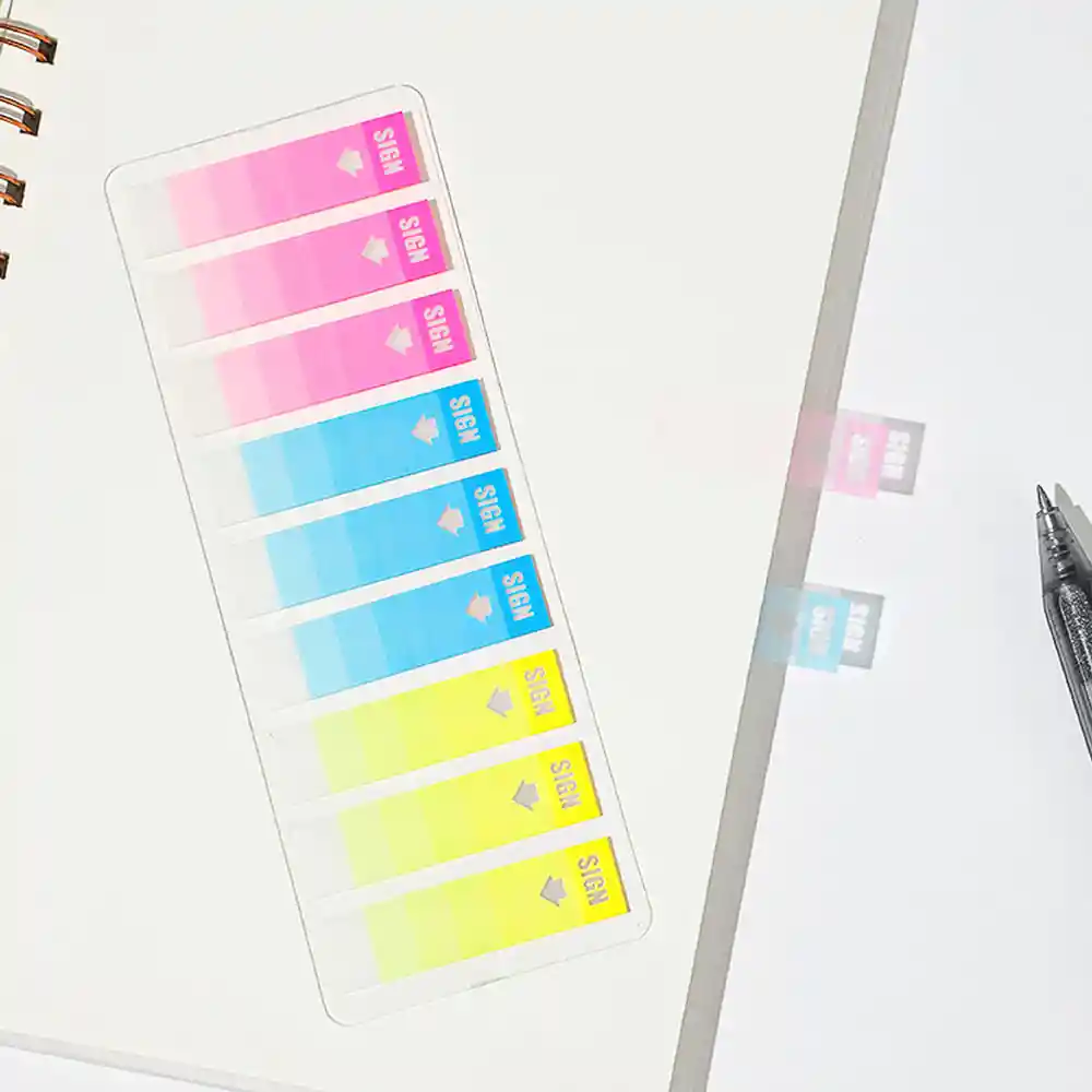 Miniso Post-It Signo Pet 3 Colores Pequeños