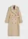 Abrigo Trench Storm Beige Talla XS Mujer Mango