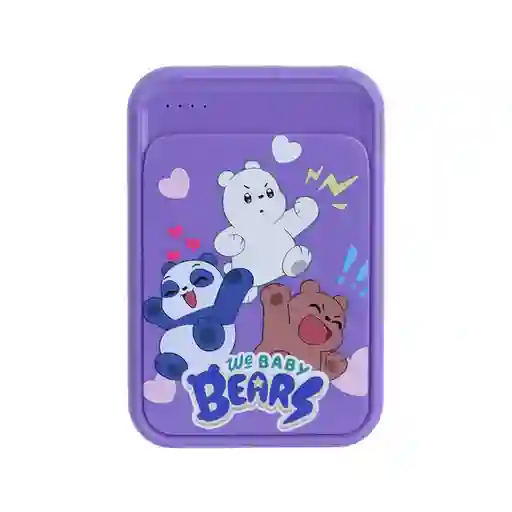 Bateria de Respaldo 5000 Mah Modelo Baby Morado F12 Miniso