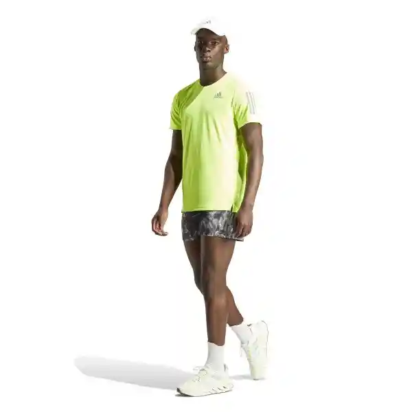 Adidas Camiseta Own The Run Tee Para Hombre Verde Talla M