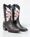 Botas Western Femenino Negro Sombrío Ultra Oscuro 38 Chevignon