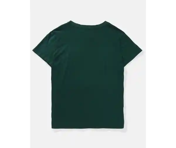 Camiseta Mujer Verde Talla X-Small American Eagle