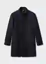 Abrigo Funnel Negro Talla XS Hombre Mango