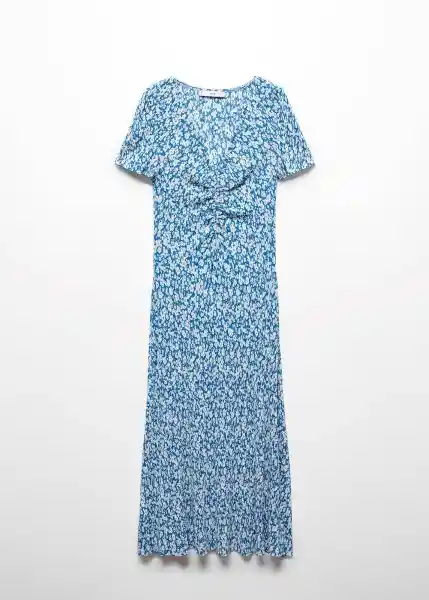 Vestido Poma Azul Talla Xs Mujer Mango