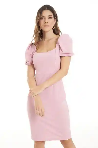 Vestido Corto Ibiza Color Rosado Palo de Rosa Talla L Ragged