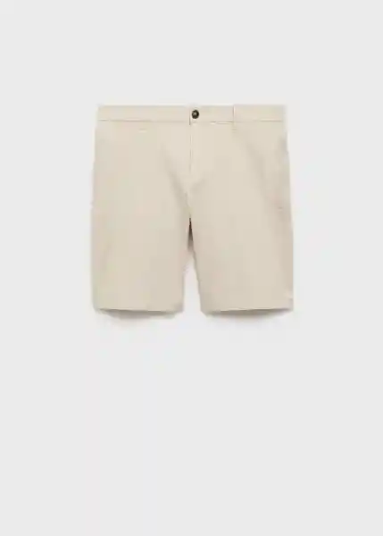 Bermuda Gracia Beige Talla 46 Hombre Mango