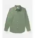 Camisa Hombre Color Verde Talla X-SMALL American Eagle