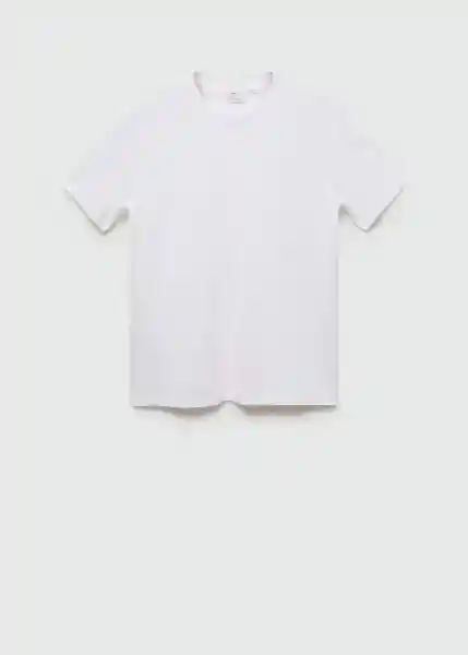 Camiseta Bellow Blanco Talla M Hombre Mango