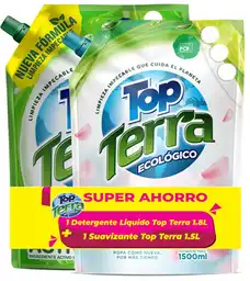 Top Terra Kit Detergente Líquido 1.8 L + Suavizante 1.5 L