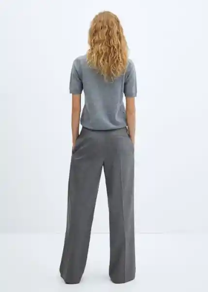 Pantalón Ash Gris Talla 34 Mujer Mango