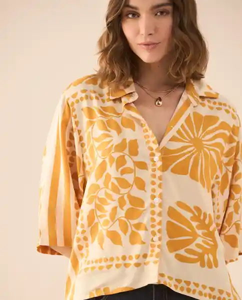 Camisa Crudo Nevisca Claro Talla M 611G021 Esprit